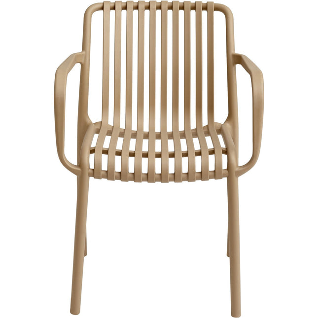 Bistro Dining Chair Plastic Beige Indoors &Amp; Outdoors |  Ww6077 Beige