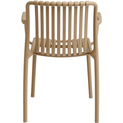 Bistro Dining Chair Plastic Beige Indoors &Amp; Outdoors |  Ww6077 Beige