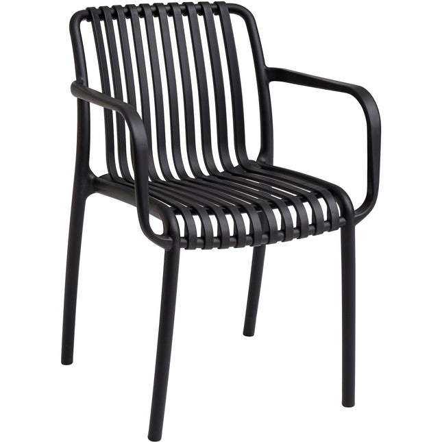 Bistro Dining Chair Plastic Black Indoors &Amp; Outdoors |  Ww6077 Black