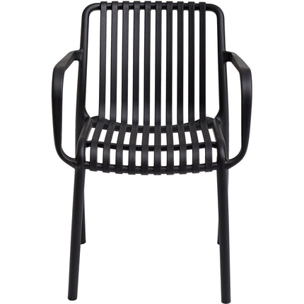 Bistro Dining Chair Plastic Black Indoors &Amp; Outdoors |  Ww6077 Black