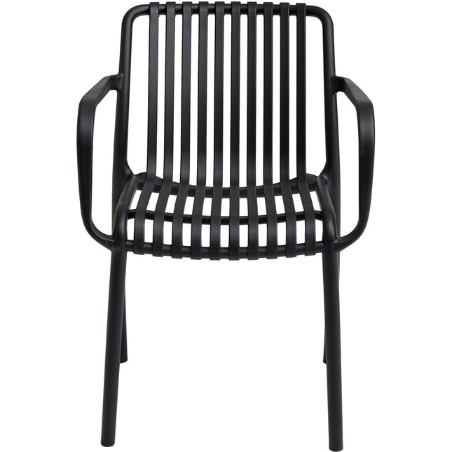 Bistro Dining Chair Plastic Black Indoors &Amp; Outdoors |  Ww6077 Black