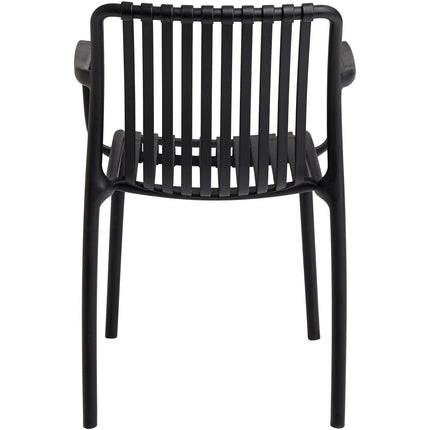 Bistro Dining Chair Plastic Black Indoors &Amp; Outdoors |  Ww6077 Black