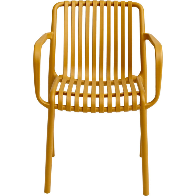 Bistro Dining Chair Plastic Yellow Indoors &Amp; Outdoors |  Ww6077 Yellow