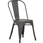 Bistro Dining Chair Steel Dark Grey Indoors |  Ww163 G