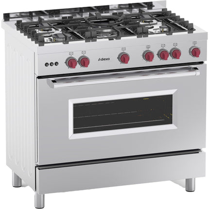 Professional Gas Range Oven 7k W With 5 Burners 11.4k W |  Y95 Nd