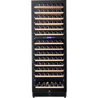 Commercial Wine Cooler 14 Shelves 393 Litres 154 Bottles Dual Temperature Zones Compressor Cooling 598x690x1700mm Black |  Yc408 Bg