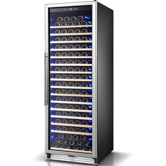 Commercial Wine Cooler 16 Shelves 457 Litres 185 Bottles Single Temperature Zone Compressor Cooling 598x685x1957mm Stainless Steel |  Yc510 As