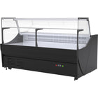 Serve Over Deli Counter Black Front Straight Glass Front Width 1520mm | Yfcsc1520 V1