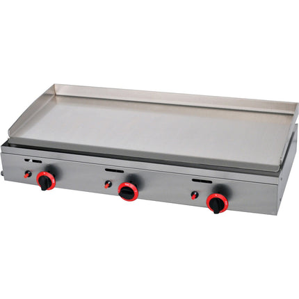 Premium Commercial Gas Griddle Smooth Plate 3 Burners 9.3k W Countertop |  Ygpl1000