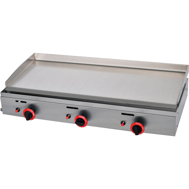 Premium Commercial Gas Griddle Smooth Plate 3 Burners 9.3k W Countertop |  Ygpl1000
