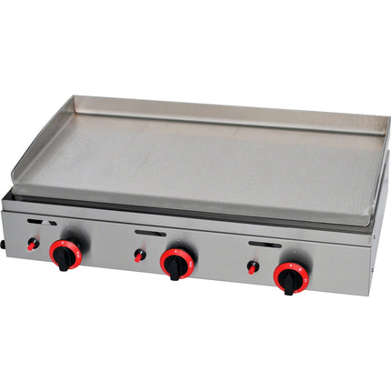 Premium Commercial Gas Griddle Smooth Plate 3 Burners 8.25k W Countertop |  Ygpl800