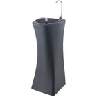 Commercial Drinking Water Fountain With Drinking Tap And Bottle Tap Black |  Yl600 P