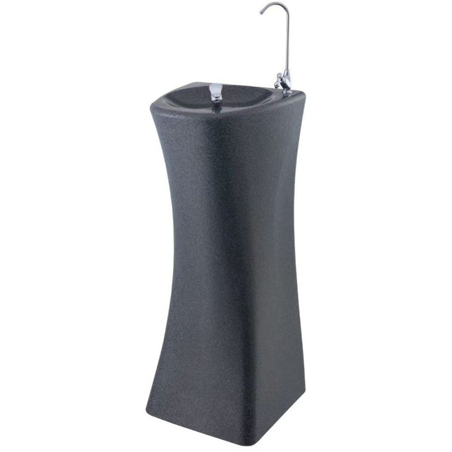 Commercial Drinking Water Fountain With Drinking Tap And Bottle Tap Black |  Yl600 P