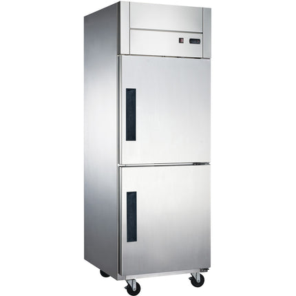Commercial Refrigerator Stainless Steel Upright Cabinet Split Door 600 Litre Fan Cooling |  Z06 Df