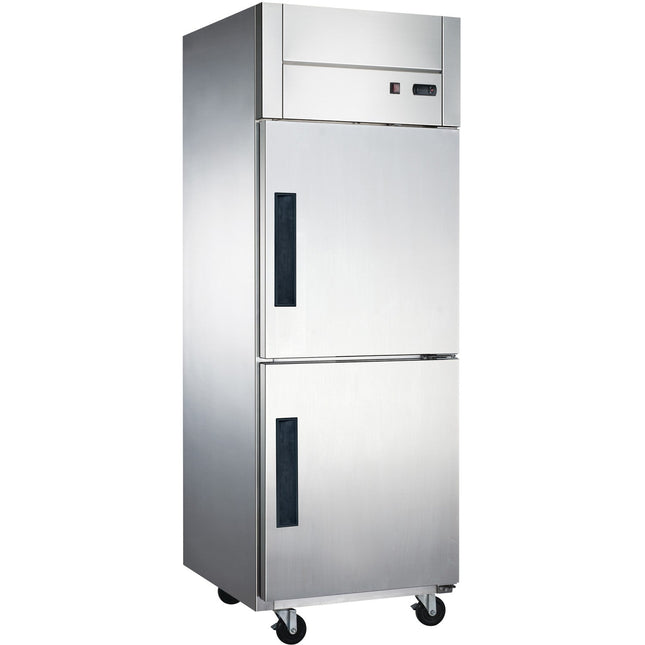 Commercial Refrigerator Stainless Steel Upright Cabinet Split Door 600 Litre Fan Cooling |  Z06 Df