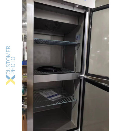 Commercial Refrigerator Stainless Steel Upright Cabinet Split Door 600 Litre Fan Cooling |  Z06 Df