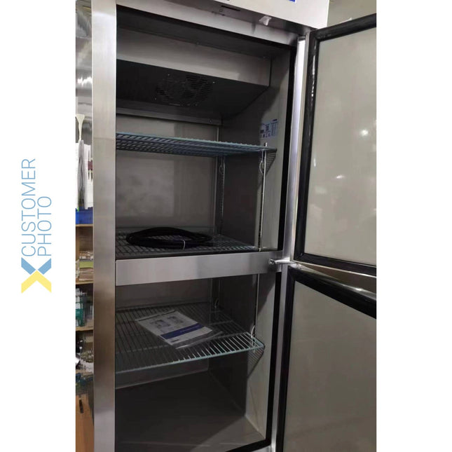 Commercial Refrigerator Stainless Steel Upright Cabinet Split Door 600 Litre Fan Cooling |  Z06 Df