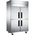 Commercial Refrigerator Stainless Steel Upright Cabinet 2 Split Doors 1200 Litre Fan Cooling | Z10 Df