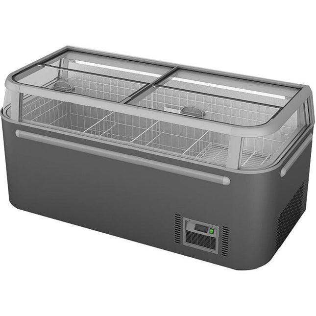 Island Showcase Freezer 1850x850x870mm 394 Litre|  Zcde185 Ss4