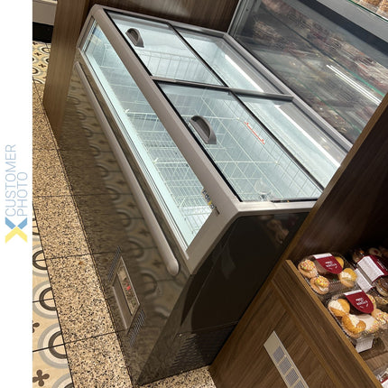 Island Showcase Freezer 1450x850x870mm 320 Litre|  Zcdl145 Ss4