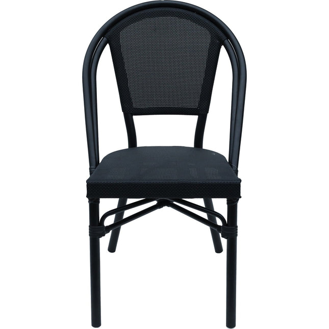 Bistro Teslin Chair Aluminium Black |  Zf3006 Cblack