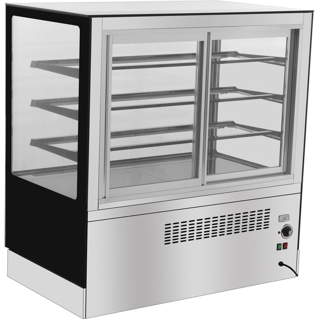 Heated Bakery And Cake Display Unit 3 Shelves 1000mm Width |  Zhn014
