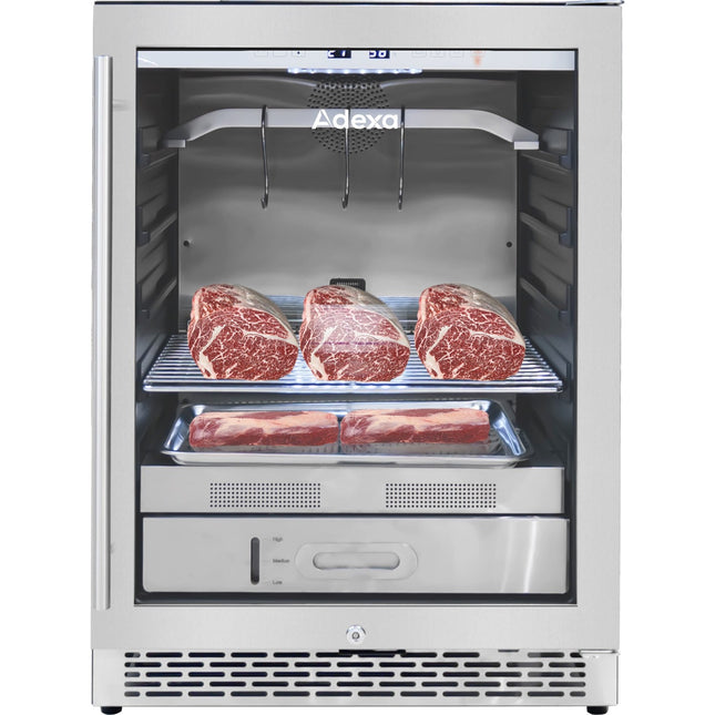 Professional Dry Aging Fridge Meat Maturation Cabinet 110 L Stainless Steel 595x575x820mm |  Zsa145 N