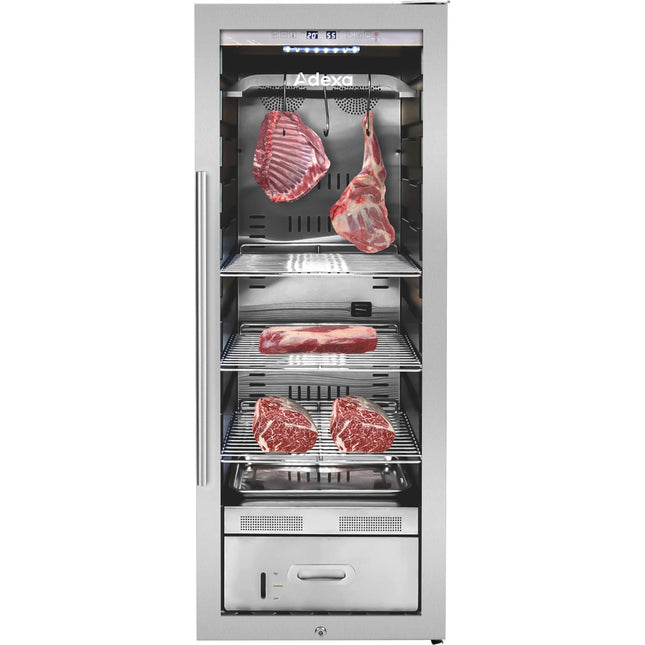 Professional Dry Aging Fridge Meat Maturation Cabinet 172 L Stainless Steel 490x575x1285mm |  Zsa200 N