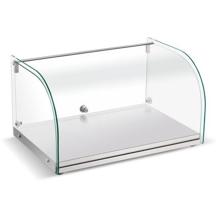 Neutral Display Case Curved 550x380x312mm Stainless Steel Frame |  Zw25 Rss