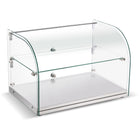 Neutral Display Case Curved 2 Tier 555x380x379mm Stainless Steel Frame |  Zw45 Rss