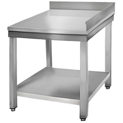 Commercial Work Table Corner Unit Stainless Steel With Upstand 600x600x850mm |  Vt66 C